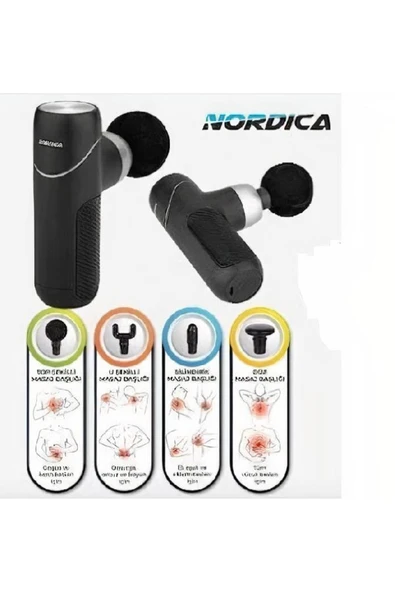 Nordica Cilt Sıkılaştırıcı Mini Masaj Tabancası Siyah ürün görseli