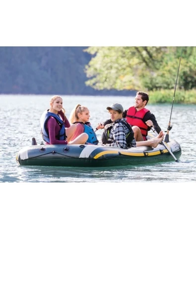 Miajima Yeşil Intex Şişme Seahawk 4 Bot Set 480 Kg 351x145x48 Cm - 2