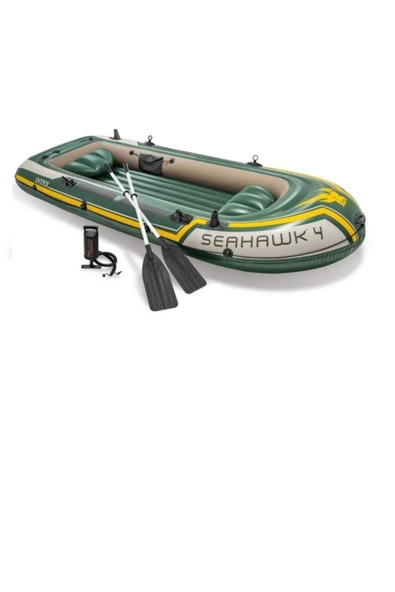Miajima Yeşil Intex Şişme Seahawk 4 Bot Set 480 Kg 351x145x48 Cm - 3