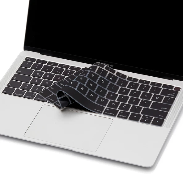 Laptop Macbook Air 13inç Klavye Koruyucu (US to TR) TouchID'li A1932 ile Uyumlu - Resim 3
