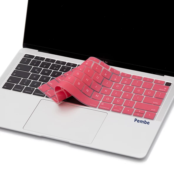 Laptop Macbook Air 13inç Klavye Koruyucu (US to TR) TouchID'li A1932 ile Uyumlu - 5
