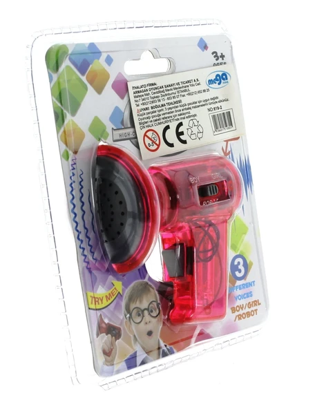 Ses Değiştirici Mini Pembe Megafon - 5