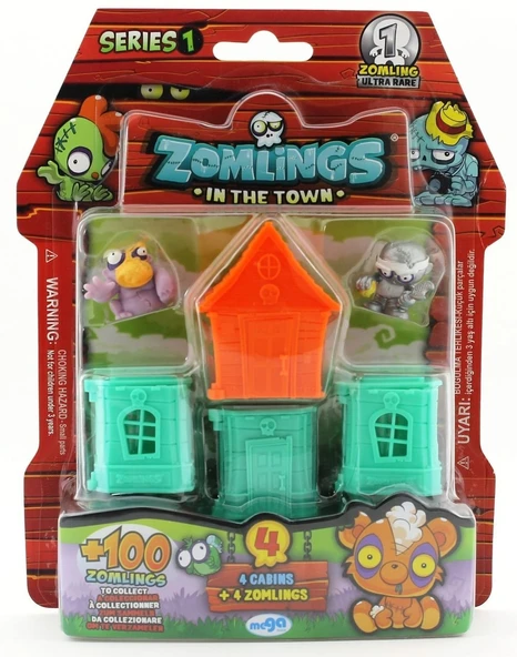 Zomlings 4'Lü Paket Seri 1 Turuncu Evli  P00972 - Resim 3