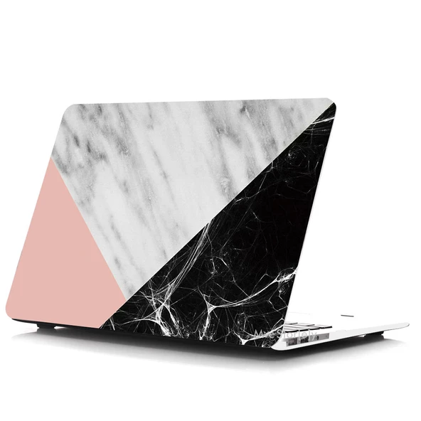 Macbook Air Kılıf 13 inç Mermer09NL (Eski USB'li Model 2010-2017) A1369 A1466 ile Uyumlu - 6