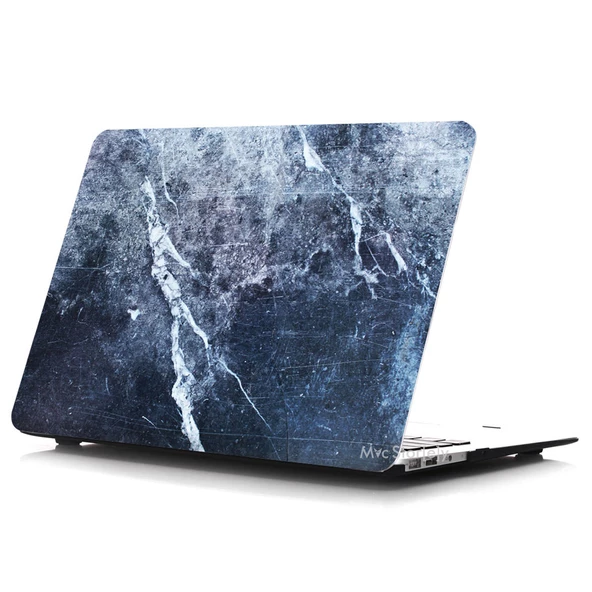 Macbook Air Kılıf 13 inç Mermer09NL (Eski USB'li Model 2010-2017) A1369 A1466 ile Uyumlu - 5