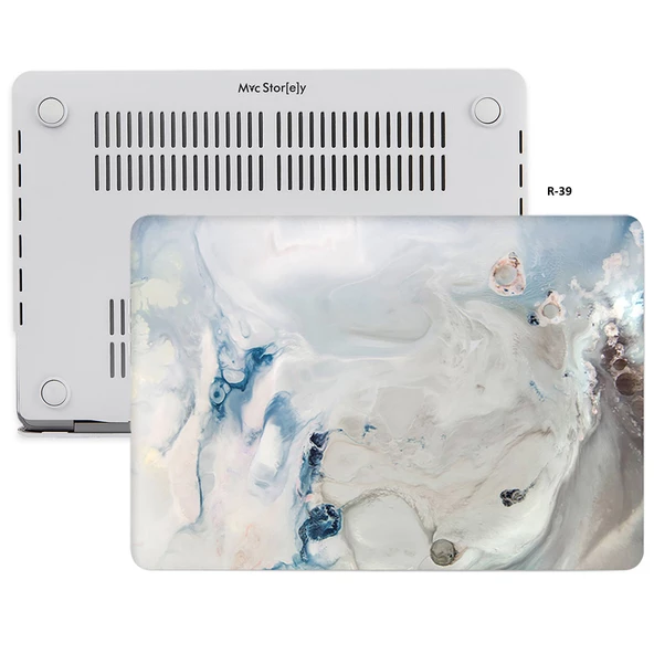 Macbook Air Kılıf 13 inç Mermer10NL (Eski USB'li Model 2010-2017) A1369 A1466 ile Uyumlu - 4