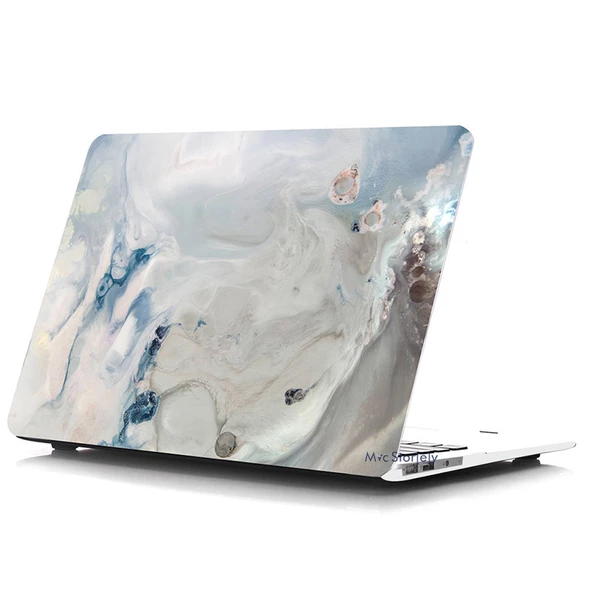 Macbook Air Kılıf 13 inç Mermer10NL (Eski USB'li Model 2010-2017) A1369 A1466 ile Uyumlu - 6