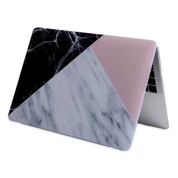 Macbook Air Kılıf 13 inç Mermer09NL (Eski USB'li Model 2010-2017) A1369 A1466 ile Uyumlu - Resim 5