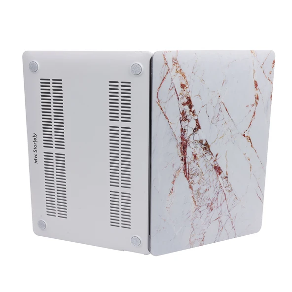 Macbook Air Kılıf 13 inç Mermer10NL (Eski USB'li Model 2010-2017) A1369 A1466 ile Uyumlu - Resim 5