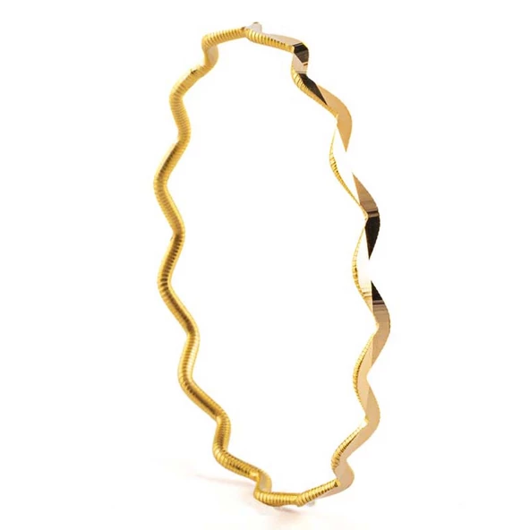 RimaGold 22 Ayar 20 Gram Ajda Dalgalı Bilezik