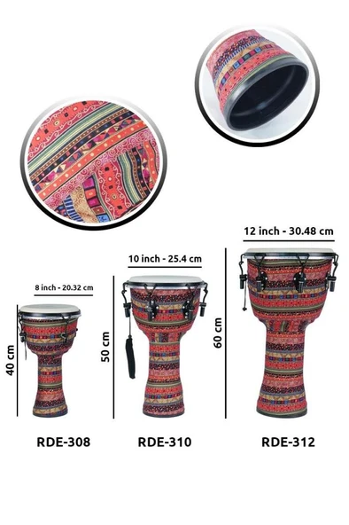 Rennes RDE-310 Afrika Çalgısı 10'' (İnch) Djembe - Resim 5