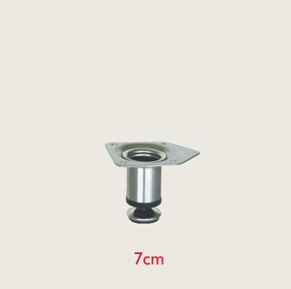 Gürçay Paslanmaz Metal Mobilya Dolap Ayağı 32mm (4 Adet) - 5
