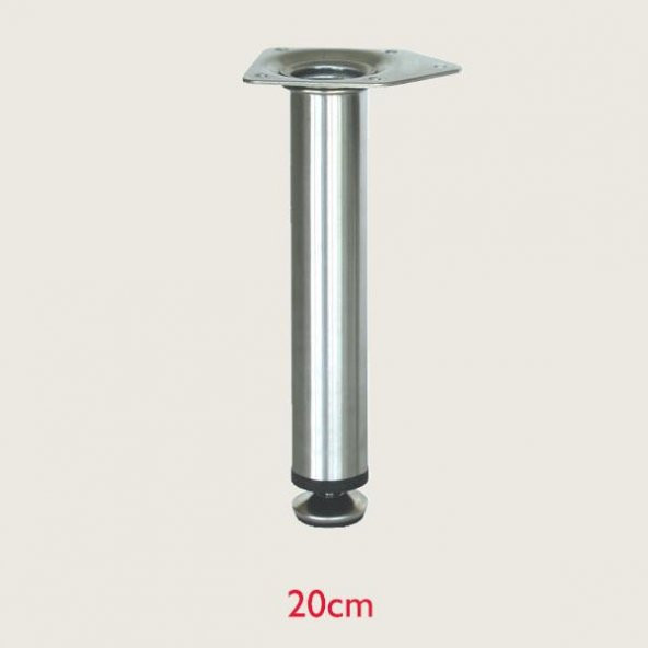 Gürçay Paslanmaz Metal Mobilya Dolap Ayağı 32mm (4 Adet) - 7