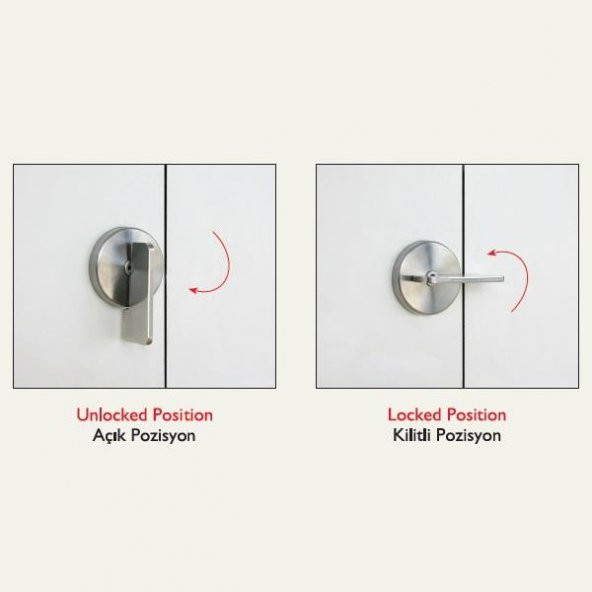 Gürçay Kabin Mandalı Paslanmaz Düz - 5