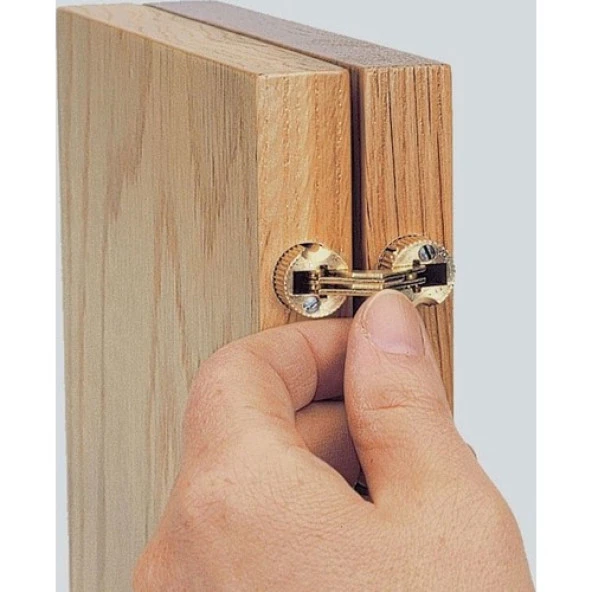Silindir Masa Menteşesi Pirinç 14mm (2 Adet) - 3