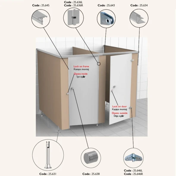 Gürçay Paslanmaz Marin Elbise Askısı 25.642 - 2