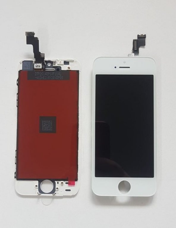 Apple iphone 5S Lcd Ekran Dokunmatik Full Çıtalı Servis-Beyaz