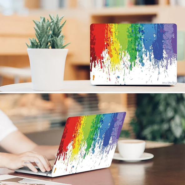 Macbook Air Kılıf 13 inç Paint01NL (Eski USB'li Model 2010-2017) A1369 A1466 ile Uyumlu - 11