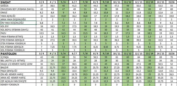 Çizgili Ekru Alt Üst Takım - 5