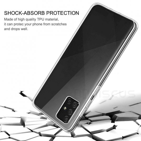 Samsung Galaxy M31s 360 Derece Şeffaf Silikon Kılıf Komple Koruma - 3