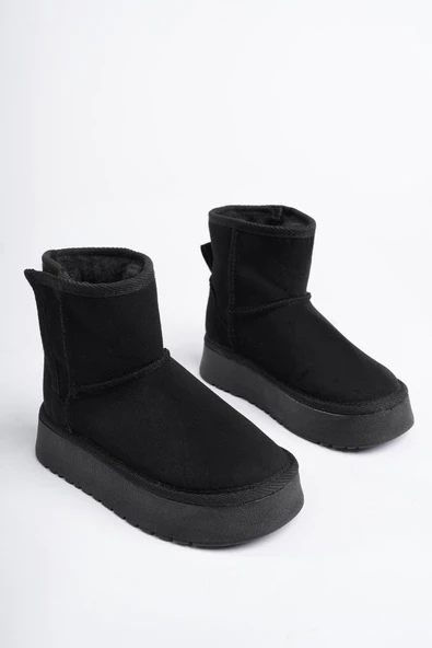 Muggo MİXS Garantili Kalın Taban İçi Tüylü Cırtlı Günlük Mini Çocuk Bot - 10