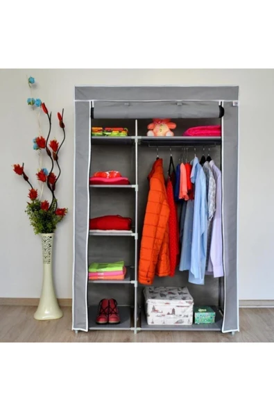 Prado Elit Yandan Raflı Çelik Profilli Bez Dolap - 2