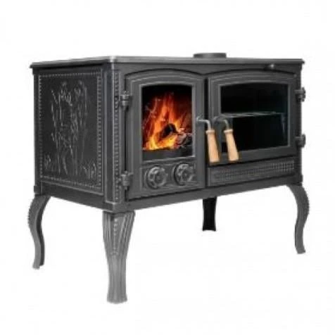 Volkan V-03 Fırınlı Kuzineli Şömine Soba - Resim 2