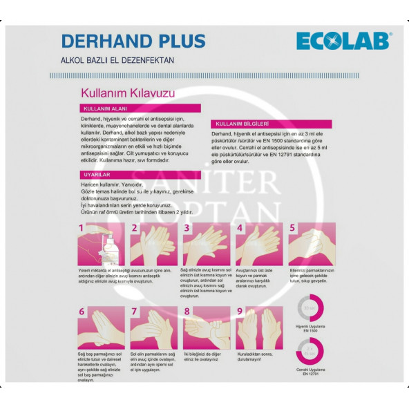 Ecolab Derhand Plus El Dezenfektanı 5 Litre 1 Adet - 5