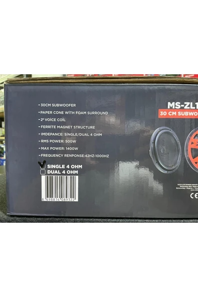 Masiva MASİVE MS-ZL12 30 CM SUBWOOFER BAS 1400 WATT MAXİMUM POWER 500 WATT RMS POWER ADET FİYATIDIR - 2