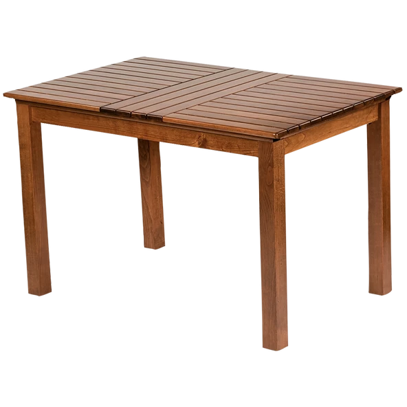 Albatros Ahşap Bahçe Balkon Seti: 80x140 Sabit Masa + 4 Katlanır Sandalye - 2