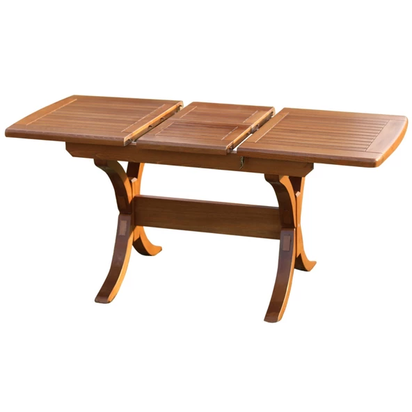 Antalya Side Ahşap Bahçe Takım : 80x140 +40 cm Uzayan Masa + 8 Katlanır Sandalye - Resim 3