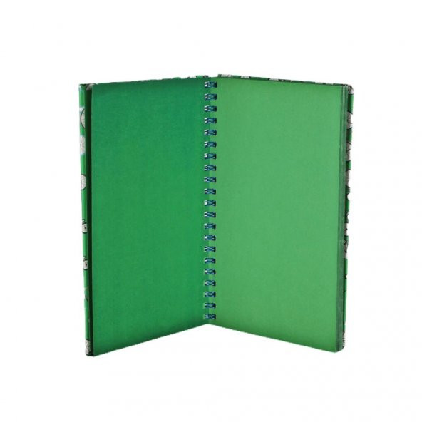Bisiklet Spiralli Sert Kapaklı Yeşil Defter - 2