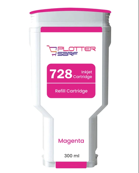 Feyink HP 728 Magenta 300 ml. Kırmızı  Orijinal Mürekkep Dolumlu Feyink Kartuş - 1
