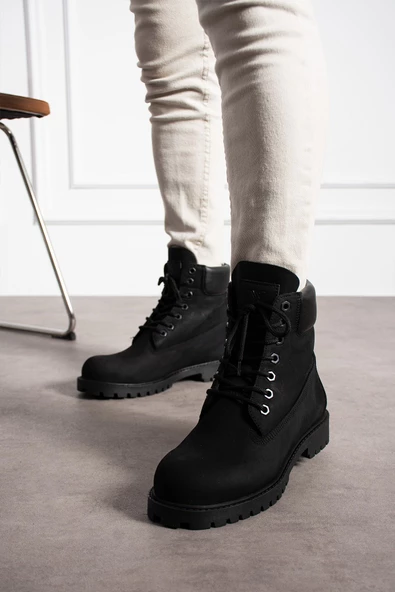 Albishoes Erkek Kaymaz Termo Taban Hakiki Deri Suya Soğuğa Dayanıklı Cat Modeli Kışlık Erkek Bot - 2