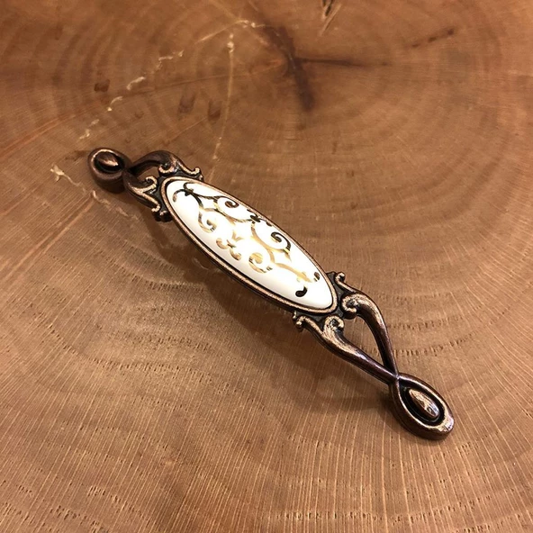 Narin Porselen Bakır Çekmece Kapak Kulpu (2 Adet) - 10