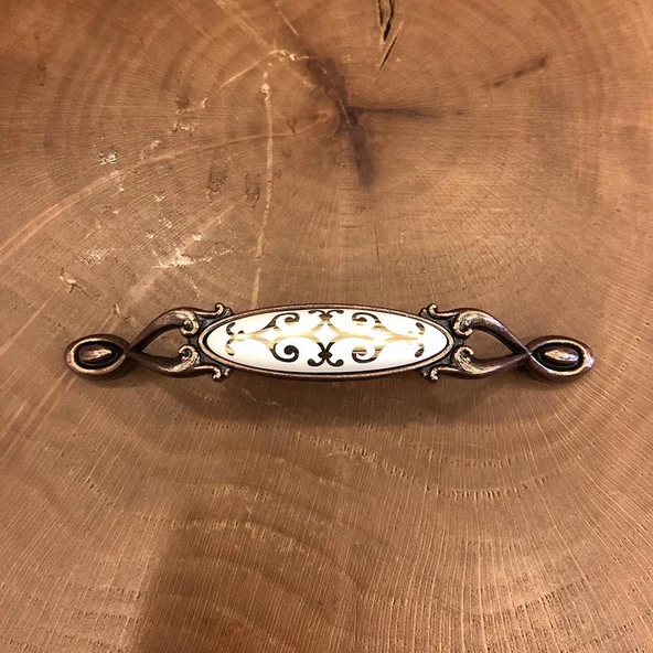 Narin Porselen Bakır Çekmece Kapak Kulpu (2 Adet) - 9