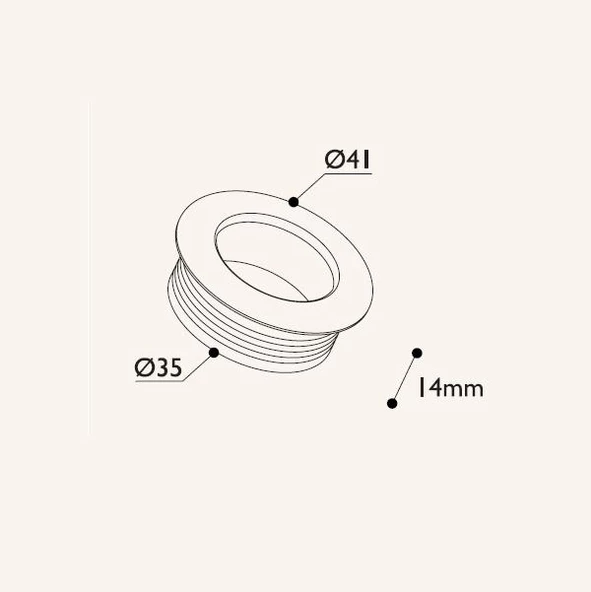 Gömme Kulp Çap 35mm - 3