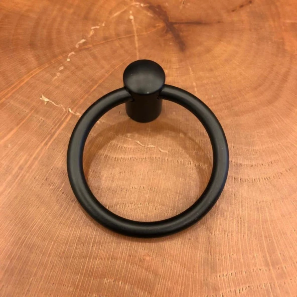 Gürçay Halka Kulp 60mm Siyah (2 Adet) - Resim 2