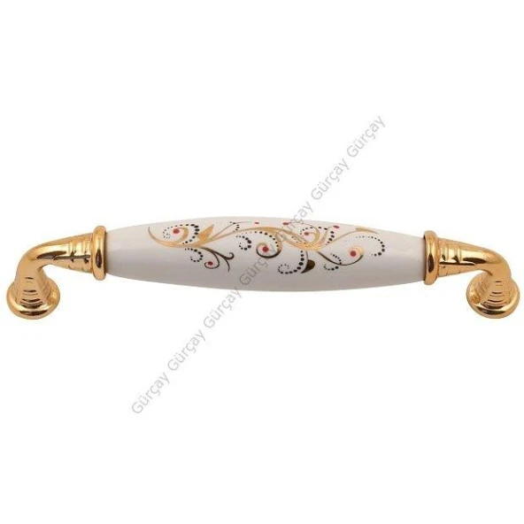 Gürçay Sude Porselen Kulp Altın Altın Desen 16 128mm (2 Adet)