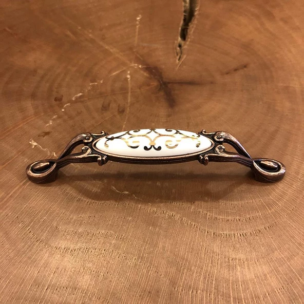 Narin Porselen Bakır Çekmece Kapak Kulpu (2 Adet) - 8