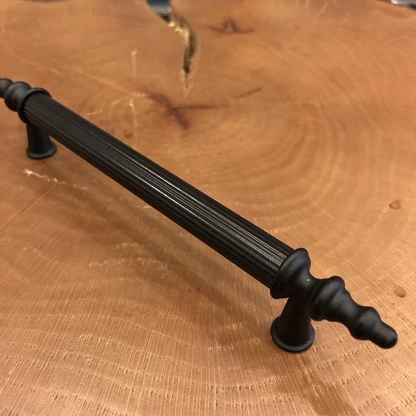 Gürçay Sude Boy Kulp Siyah Çekmece Dolap Kulpu (2 Adet) - Resim 2