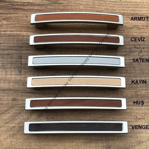 Plastik Ahşap Desenli Kulp ZR 96mm (2 Adet)