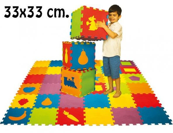 Matrax Oyuncak Polimat 33x33cm  9mm Geometrik Şekiller - 3