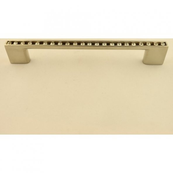 Lama Sıralı Taşlı Kulp 128mm İnoks (2 Adet) - 2