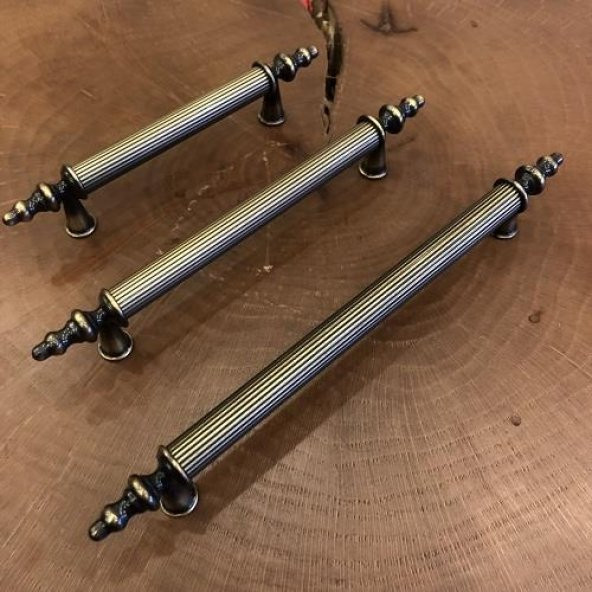 Gürçay Sude Çubuk Antik Mutfak Dolap Çekmece Kulpu (2 Adet) - Resim 2