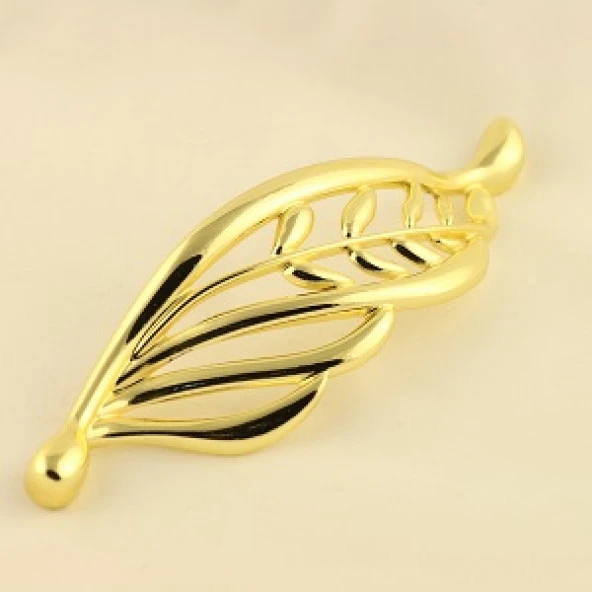 Yaprak Kulp 128mm Altın (2 Adet)