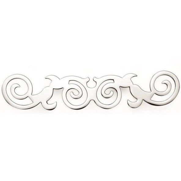 Gürçay Desenli Sarmaşık Kulp Krom 128mm