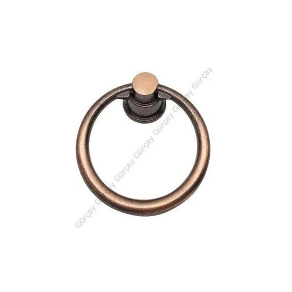 Çekmece Kapak Kulpu Halka 40 mm Bakır (2 Adet)