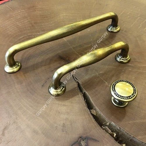 Oba Kulp Antik Sarı (2 Adet) - Resim 5