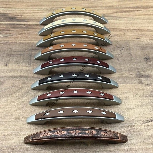 Gürçay Plastik Ahşap Desenli Çekmece Dolap Kapak Kulpu LB 96mm (2 Adet) - 2